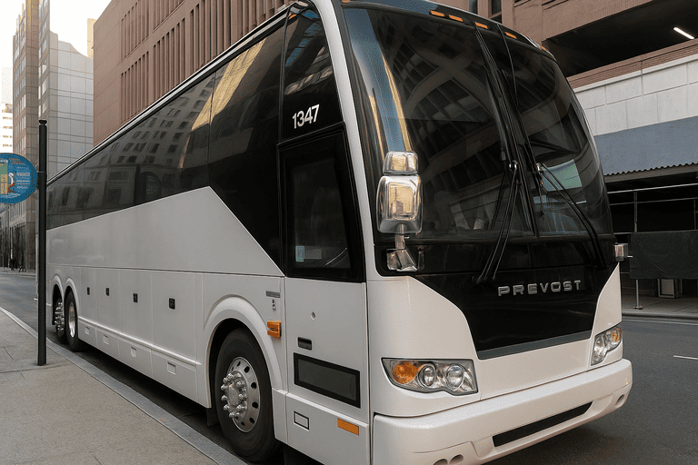 a Daly City Coach Bus Service coach bus