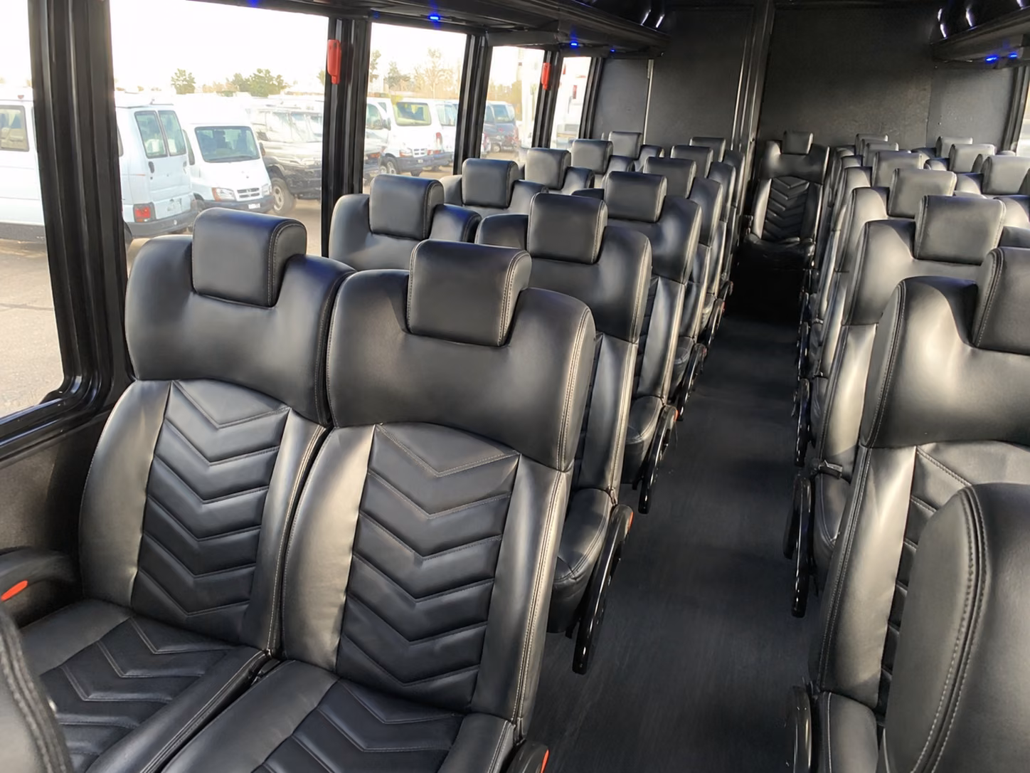 daly city 20 passenger minibus inside