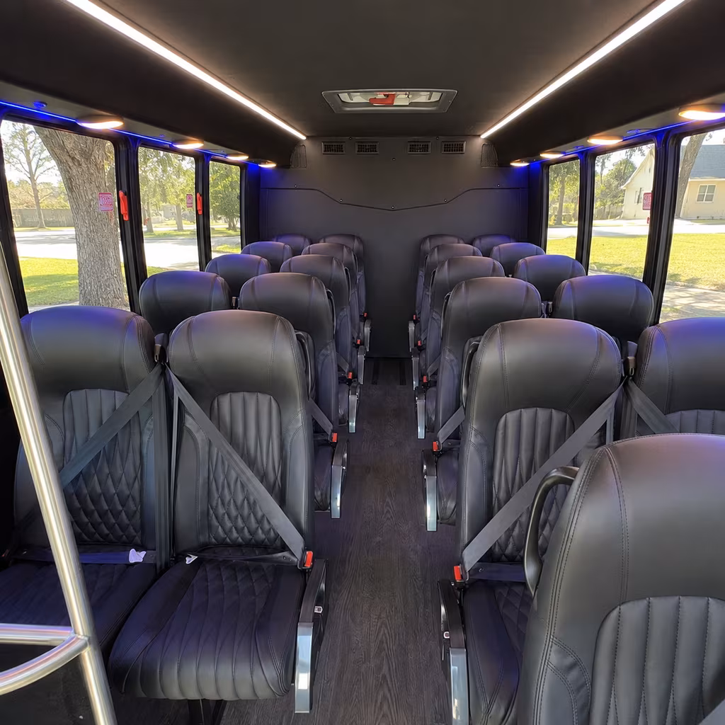 daly city 28 passenger minibus interior