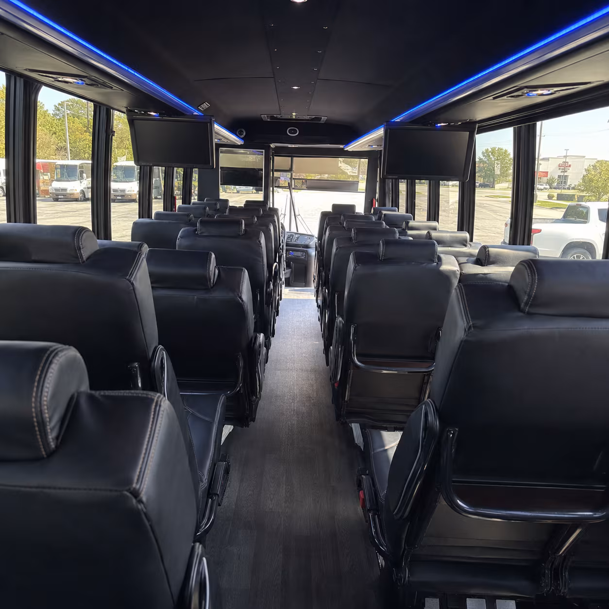 daly city 30 passenger minibus inside