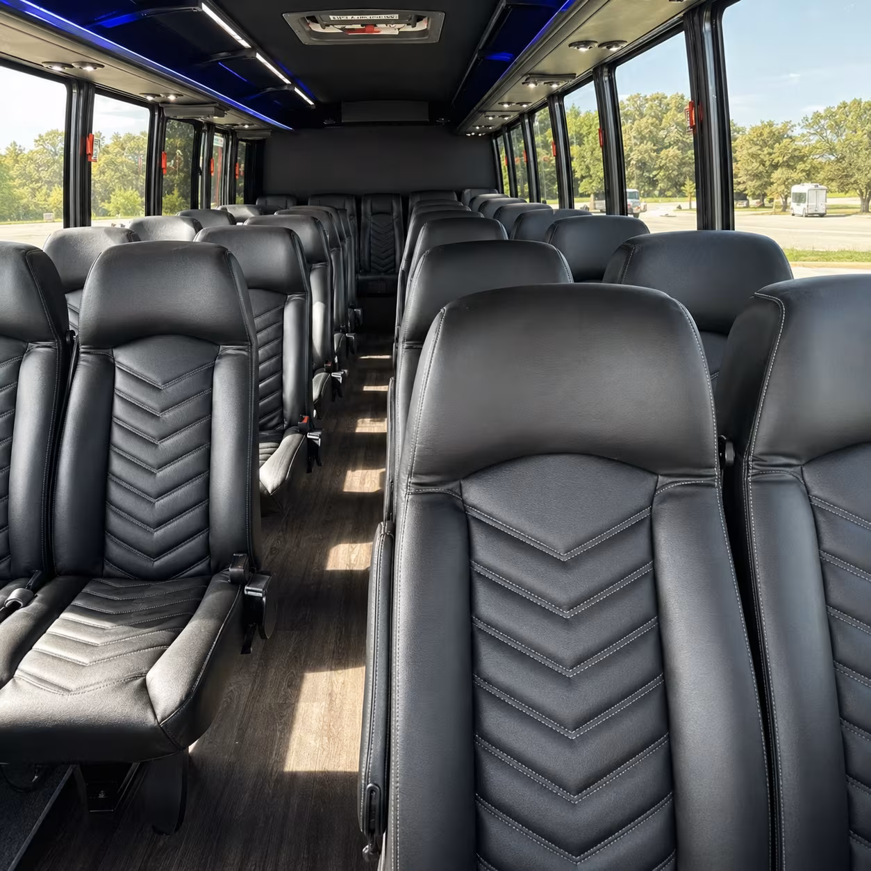 daly city 35 passenger minibus inside