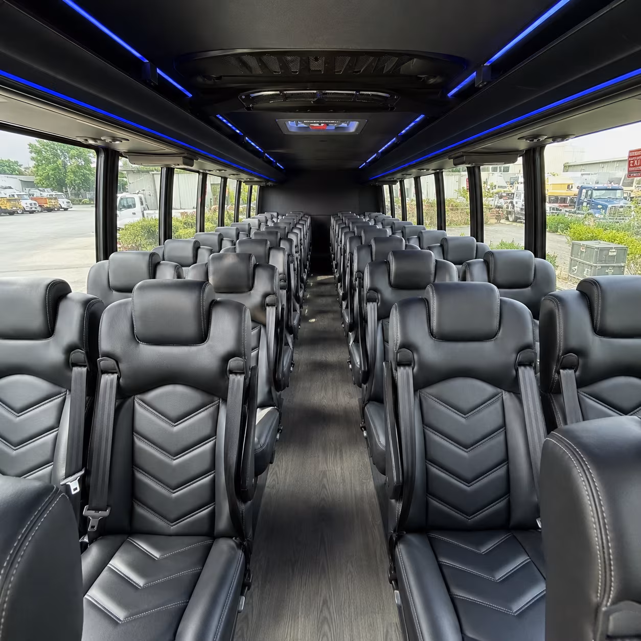 daly city 35 passenger minibus interior