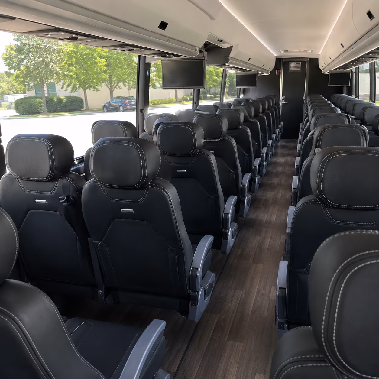 daly city 56 passenger charter bus interior