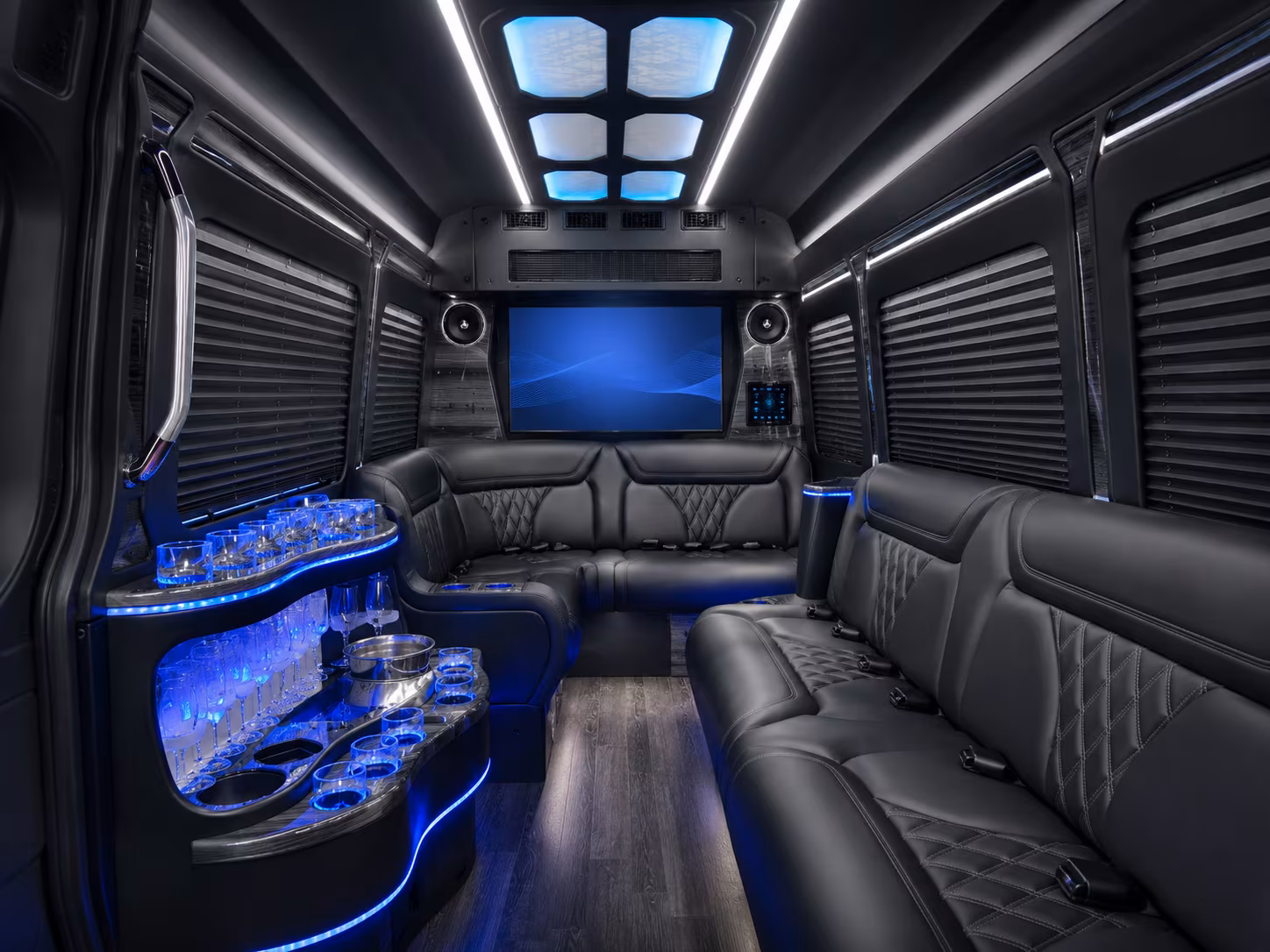 daly city sprinter limousine interior